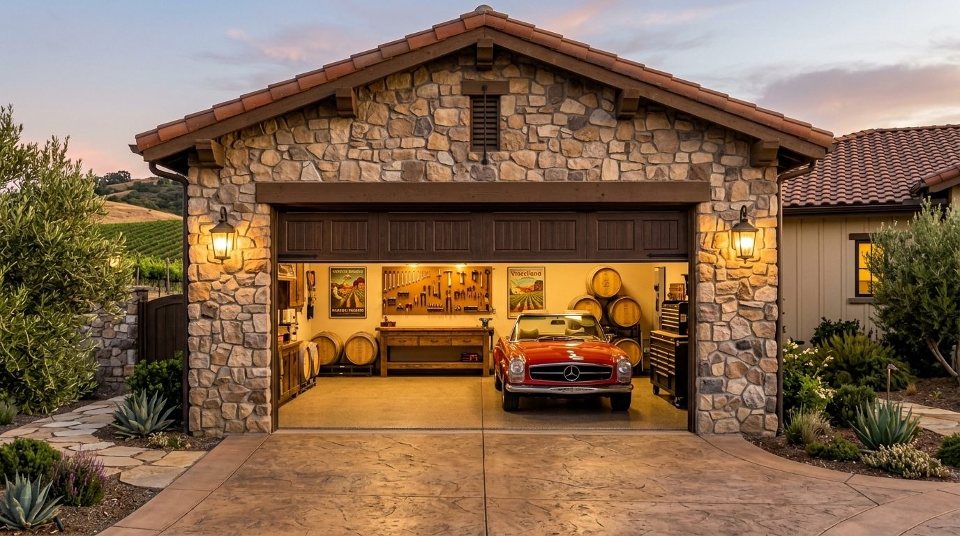 Jason Wright Garage Door Repair Garage Door Gliding Open Revealing Warm Illuminated Interior